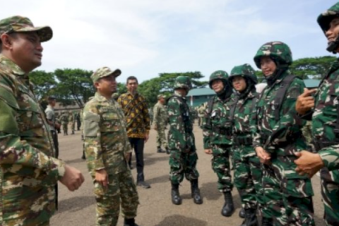 Wali Kota Parepare dan Wawali Hadiri Latsarmil Komcad di Gowa