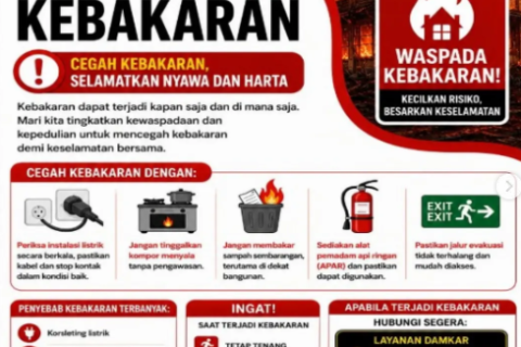 Damkar Parepare Ajak Warga Cegah Kebakaran, Layanan Darurat 24 Jam Siap Siaga di Call Center 112