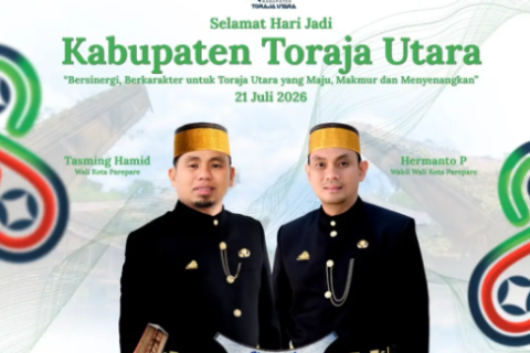 Hari Jadi Ke-18 Kabupaten Toraja Utara, Pemkot Parepare Beri Apresiasi dan Ucapan Selamat