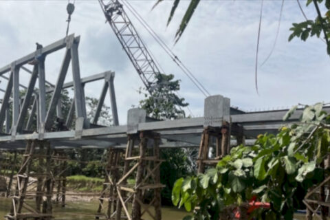 Jembatan Salujambu Penghubung Luwu dan Luwu Utara Yang Dibangun Pemprov Sulsel Segera Difungsikan