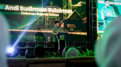 Gubernur Sulawesi Selatan Andi Sudirman Sulaiman menghadiri pelantikan Pengurus DPW PPP Sulsel periode 2026–2031 di Hotel Claro Makassar pada Sabtu (20/6/2026).