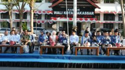 Defile Kafilah MTQ VIII KORPRI Nasional Resmi Dilepas di Balai Kota Makassar