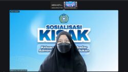 Ketua TP PKK Sulsel Naoemi Octarina beri arahan pada sosialisasi Program KISAK serta pengukuhan Duta KISAK di Kabupaten Pangkep, Rabu (23/9/2026).
