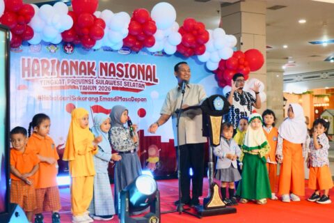 Wujudkan Sulawesi Selatan Ramah Anak, TP PKK Sulsel Dorong Penguatan Ketahanan Keluarga di Peringatan HAN ke-42 Tahun 2026