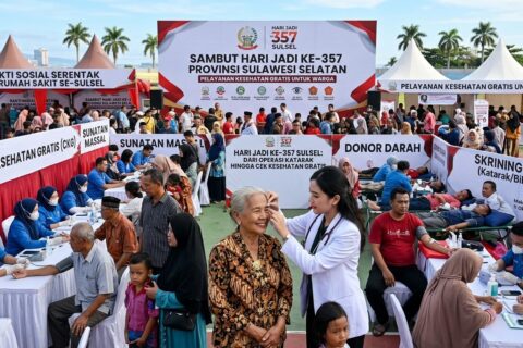 Hari Jadi ke-357 Sulsel, 100 RS Gelar Baksos Akbar Serentak