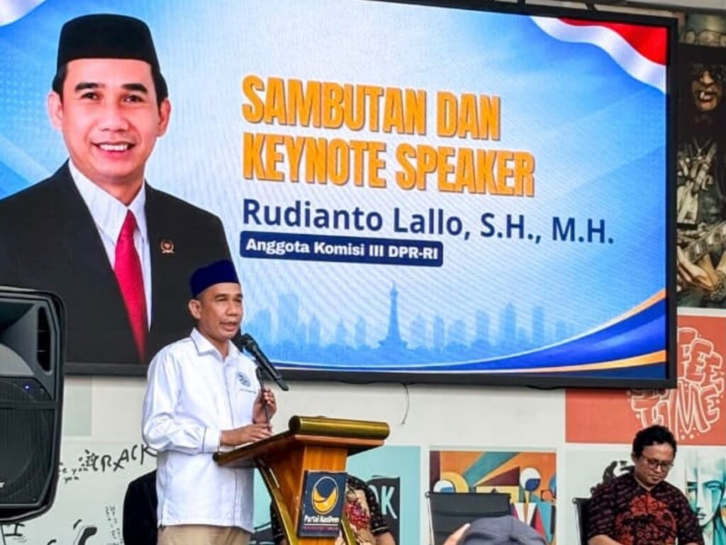 Rudianto Lallo mendesak pemberantasan narkoba di Sulsel.
