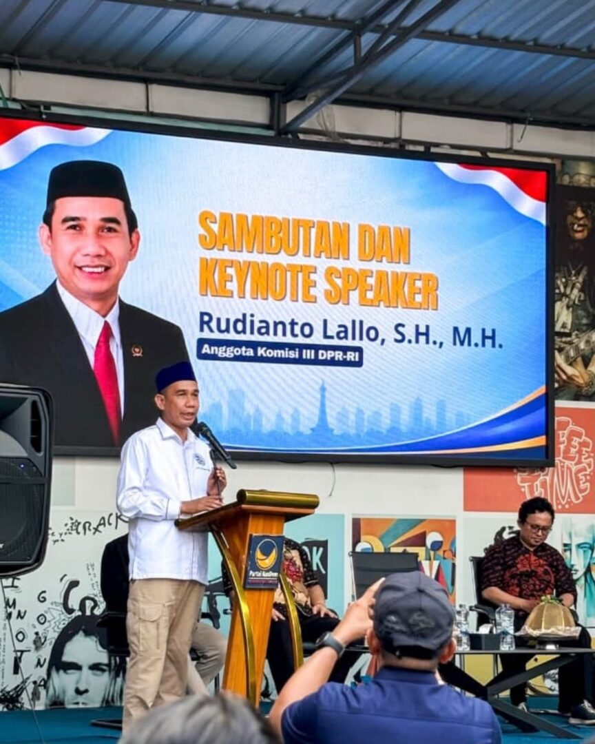 Rudianto Lallo mendesak pemberantasan narkoba di Sulsel.