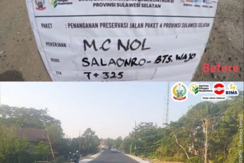 Ruas Jalan Salaonro Soppeng-Batas Wajo Kini Mulus Berkat Program MYP Pemprov Sulsel