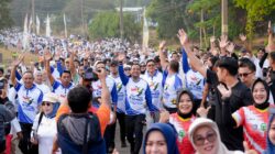 Tutup Rangkaian Harkopnas, Gubernur Andi Sudirman Lepas Ribuan Peserta Jalan Sehat Anti Mager di Sorowako