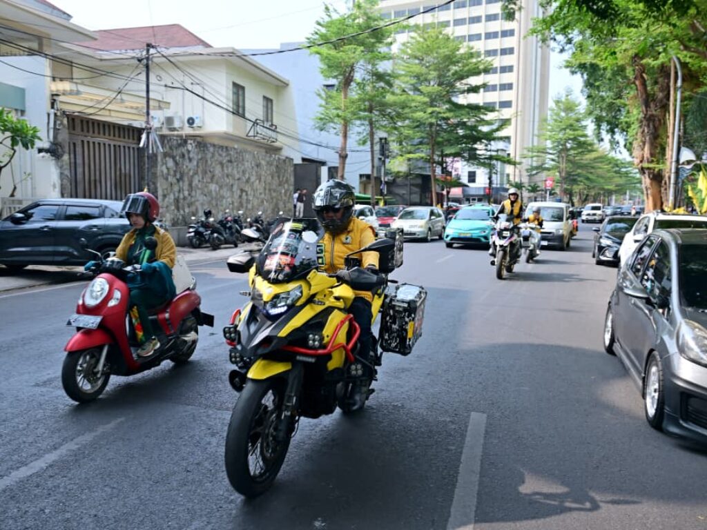 Ilham Arief Sirajuddin Naik Motor, Warnai Orientasi Golkar Sulsel di Malino